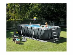 Intex Piscina Desmontable|Piscina elevada rectangular 549x274x132 cm con bomba y accesorios