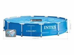 Piscina elevada redonda 366x76 cm con bomba y cartucho^Intex Best