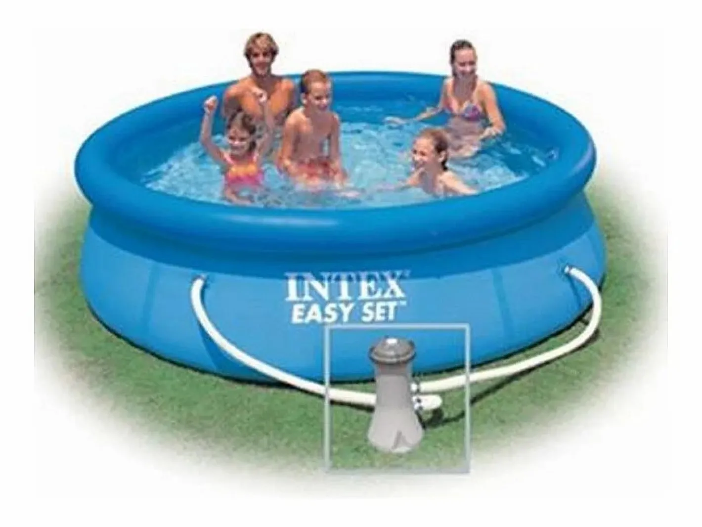 Intex Piscina Desmontable|Piscina hinchable Easy Set 3853L 4 personas con depuradora Ø305x76 cm