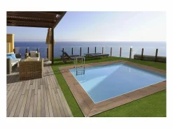 Habitat et jardin Piscina De Madera|Piscina rectangular de madera "Zanzíbar" - 3,50 x 2,50 x 1,24 m