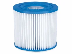 Piscina tubular ovalada gris oscuro con filtro de cartucho - D424 x Alt. 100 - SALAMANQUE^Vente-unique Outlet