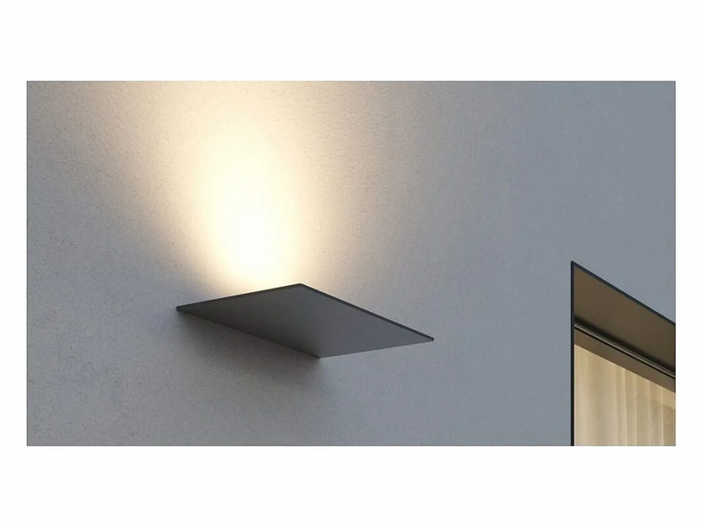 Pla Corten - Aplique de pared LED de 35 W con interruptor CCT 2700K/3200K/4000K en aluminio, luz de pared ascendente - Beneito & Faure^ Discount