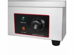 DripeX Barbacoa|Placa de parrilla eléctrica de 4400W, con bandeja de recolección de aceite, 2 zonas, 300 ° C, 73x48x23cm