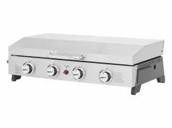 Plancha de gas 4 quemadores con tapa "Fasto" - 10 kw - Gris^Habitat et jardin Online