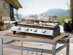 Plancha de gas 4 quemadores "Jolly" - 10 Kw -^Habitat et jardin