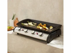 Plancha de gas 4 quemadores de acero inoxidable con utensilios, 10kw^Sweeek Sale