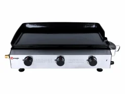 Somagic Plancha Cocina|Plancha de gas de 3 fuegos ANETO