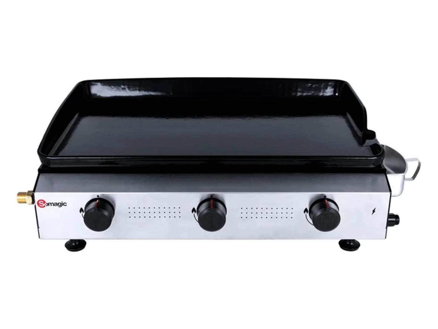 Somagic Plancha Cocina|Plancha de gas de 3 fuegos ANETO