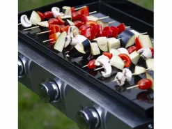 Happy Garden Plancha Cocina|Plancha de gas MÉRIDA 3 quemadores 6kW + carrito -