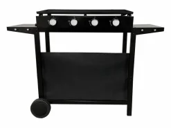 Plancha de gas MÉRIDA 4 quemadores 8kW + carrito^Happy Garden Best