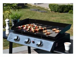 Happy Garden Plancha Cocina|Plancha de gas SÉVILLE 3 quemadores 7,5kW -