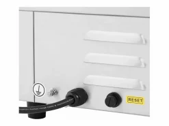 Plancha eléctrica profesional de acero inoxidable para uso en restauración 1 quemador 55 x 40 cm (3000 vatios 550 x 400 mm lisa) 14_0004070^Helloshop26 Sale