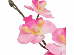 Planta artificial con maceta Orquídea 30 cm Rosa Discount