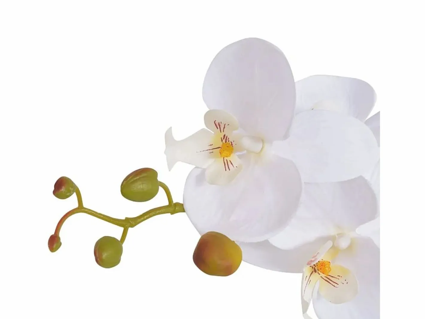 Planta artificial con maceta Orquídea 75 cm Blanca Blanco Online