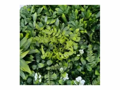 Planta artificial de pared - Modelo de flor blanca - Dimensiones : 100 x 100 cm Verde Clearance