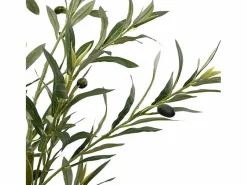 vidaxl Planta Artificial|Planta artificial Mediterráneo 800 hojas macetero + aceitunas