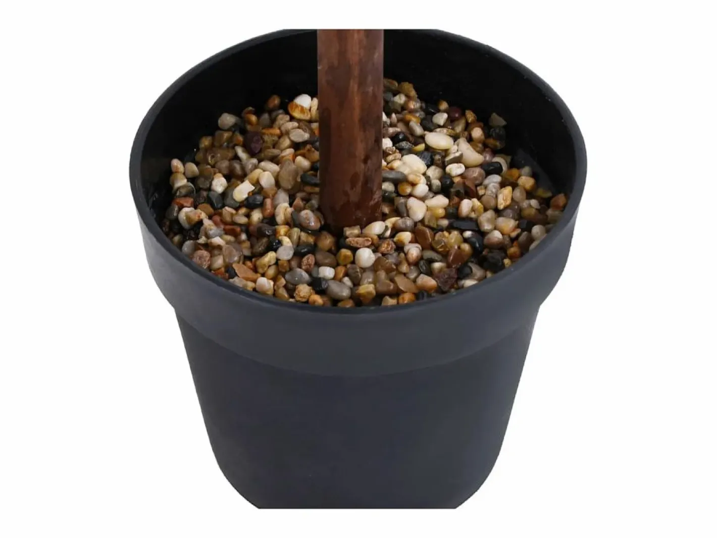Planta de boj artificial con maceta en forma de bola 71 cm Verde Clearance