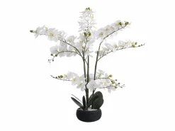 Planta, flor artificial orquídea - Alt. 65 x Ancho 54 cm- Blanco -TARA^OZAIA Best