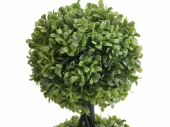 OZAIA Planta, árbol, arbusto artificial Boj 3 bolas - Alt. 90 x D. 18 cm - -PILANA Verde Hot