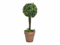 Plantas de Boj Artificiales 2 piezas con Macetas Bola 56 cm^ New