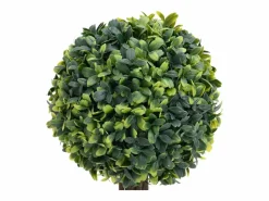 Plantas de Boj Artificiales 2 piezas con Macetas Bola 56 cm^ New