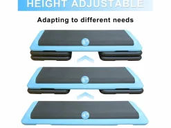Plataforma aeróbica ajustable, superficie antideslizante, plástico ABS, color , con 4 elevadores (109x41x11 cm)^ Sale