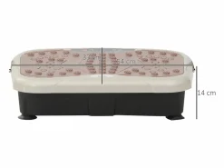 Plataforma vibratoria con 99 niveles, altavoz USB, pantalla LED y bandas de resistencia, ABS, (54 x 33 x 14 cm)^ Clearance