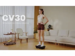 Plataforma vibratoria fitness mini, , 11 niveles, mando a distancia, pantalla LED, motor silencioso, carga 150 kg, plataforma vibratoria^MERACH Hot