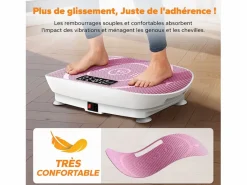 Plataforma vibratoria fitness mini, , 11 niveles, mando a distancia, pantalla LED, motor silencioso, carga 150 kg, plataforma vibratoria^MERACH Hot