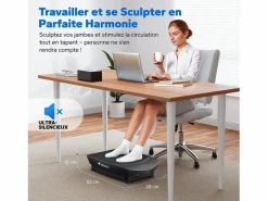 MERACH Aparato De Musculación|Plataforma vibratoria 10 velocidades, LED, mando a distancia, fitness de vibración, pérdida de peso, musculación, , 150KG MÁX