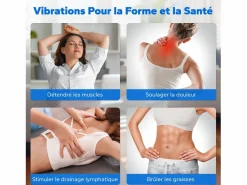 Plataforma vibratoria 10 velocidades con mando a distancia y pantalla LED, entrenamiento completo, fitness silencioso, , 150KG MÁX^MERACH New