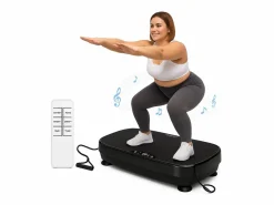 Plataforma vibratoria de 200 W, dispositivo de fitness con 199 niveles y altavoz, entrenamiento completo en casa, máximo 150 kg.^NETTLIFE Discount