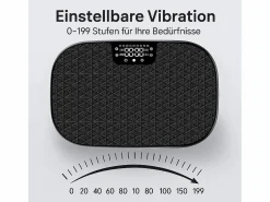 Plataforma vibratoria de 200 W, dispositivo de fitness con 199 niveles y altavoz, entrenamiento completo en casa, máximo 150 kg.^NETTLIFE Discount
