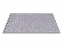 Shower & Design Plato De Ducha|Plato de ducha a ras de suelo cortable en resina SMC - Efecto terrazzo - 140 x 90 cm - LYROSA