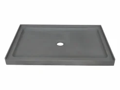Plato de ducha de cemento, Ancho 121,5 x 81,5 x Alt. 9,5 cm, RIAZOS^Shower & Design
