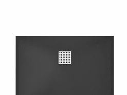Shower & Design Plato de ducha de resina para colocar en superficie o encastrar, con sifón, , L160 x P90 cm, MIRNOSA Negro Sale