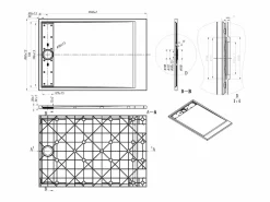 Plato de ducha rectangular de resina - - 120 x 80 cm - LYROSA^Shower & Design