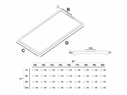 STANO Plato De Ducha|Plato de ducha resina COVER CREMA 80x140cm