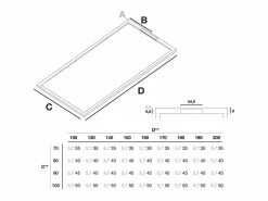 Plato de ducha resina COVER 80x180cm^STANO Discount