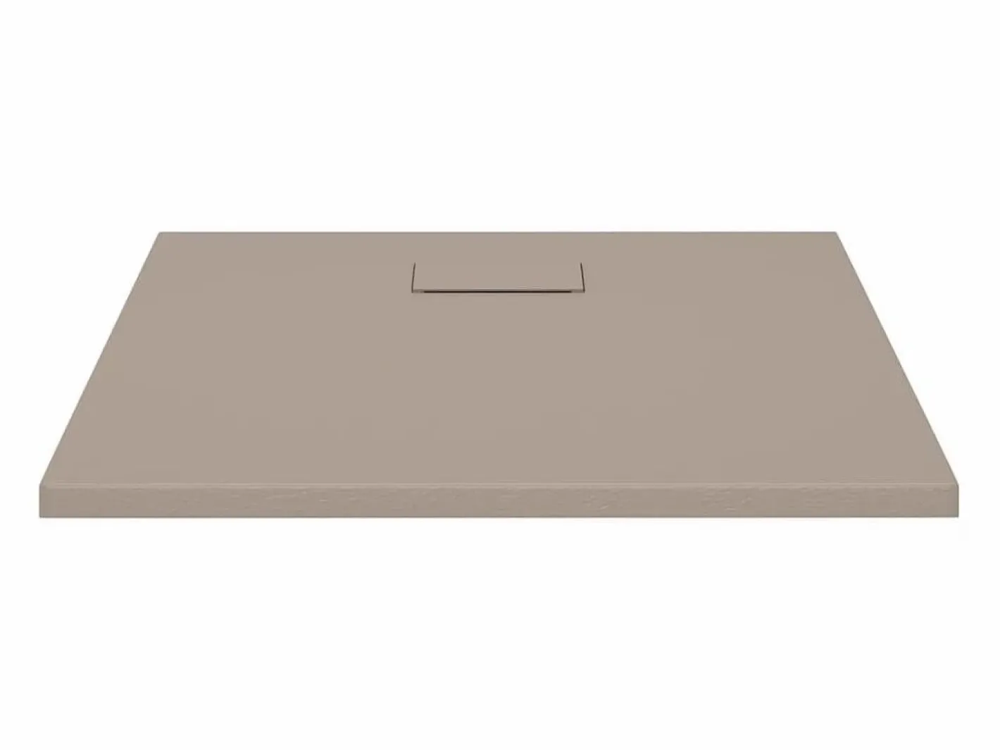Plato de ducha SMC marrón 90x90 cm ES903533 Topo