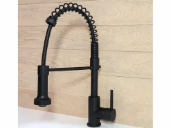 Plimo Mezclador para fregadero con ducha móvil mate^Essebagno New