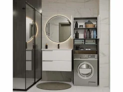 POLA - Mueble de baño sobre la lavadora - Antracita / Blanco^TOPESHOP Clearance