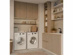 TOPESHOP POLA NP - Mueble de baño para lavadora + Estante de baño - 64x50x97,5 cm - Cachemira Beige Discount