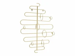 Botellero|Accesorios Para Vino Y Bar|Porta Botellas VKH326, Oro, 53x13x72 cm, Kendra Home