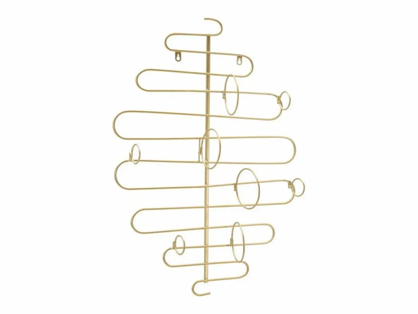 Botellero|Accesorios Para Vino Y Bar|Porta Botellas VKH326, Oro, 53x13x72 cm, Kendra Home