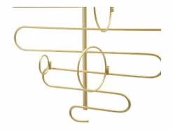 Botellero|Accesorios Para Vino Y Bar|Porta Botellas VKH326, Oro, 53x13x72 cm, Kendra Home