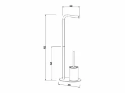 Accesorios De Wc|Portarrollos de papel higiénico de pie 