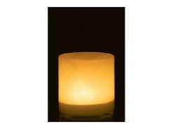 J-Line Portavelas de vidrio menta de 12x12x12 cm Verde Outlet