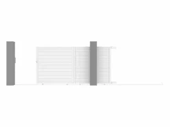 EXPERTLAND Portón|Portón corredero aluminio Ancho 374 x Alt. 180 cm NAZARIO