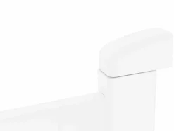 EXPERTLAND Portón de aluminio Ancho 305 x Alt. 181 cm NAZARIO Blanco New
